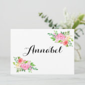 私の花の女の子の提案で水彩色を 招待状 (スタンド正面)