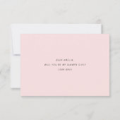 私の花の女の子の提案フラットカードになるかどうか 招待状 (裏面)