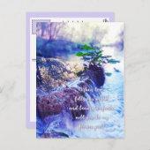 私の花の女の子の水霞の招待状 インビテーションポストカード (正面/裏面)