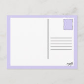 私の花の女の子の水霞の招待状 インビテーションポストカード (裏面)