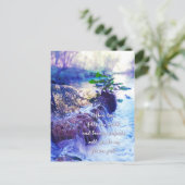 私の花の女の子の水霞の招待状 インビテーションポストカード (スタンド正面)