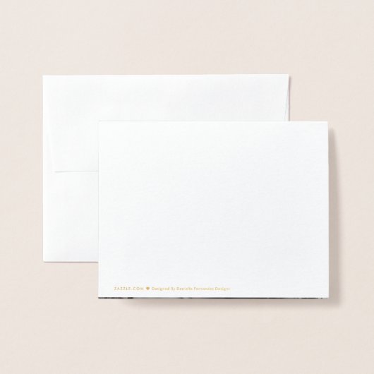 私の花の女の子はキュラシッパーソナライズされたト 箔カード (裏面封筒付き)