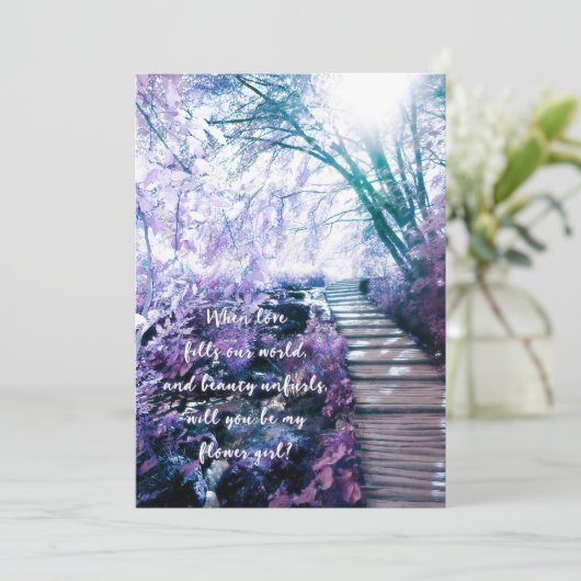 私の花の女の子は魔法にかけられた森である 招待状 (スタンド正面)