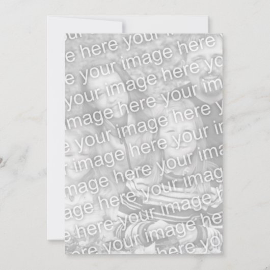 私の花の女の子は魔法にかけられた森である 招待状 (裏面)