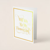 私の花の女の子ゴールドフォイルのカードか 箔カード (正面)