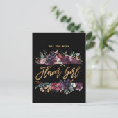 私の花の女の子ブルゴーニュ・マルサラか インビテーションポストカード (スタンド正面)