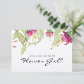 私の花の女の子ボホピンクフローラ 招待状 (スタンド正面)