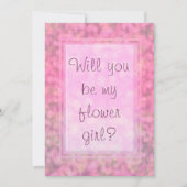 私の花の女の子 招待状 (正面)