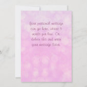 私の花の女の子 招待状 (裏面)