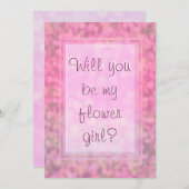 私の花の女の子 招待状 (正面/裏面)