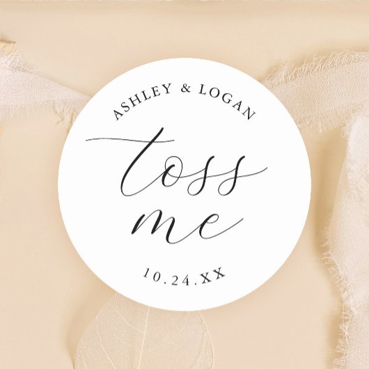 私の花びらトス紙吹雪 ラウンドシール