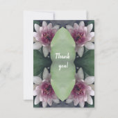 私の花ピンクの蓮の花？ 招待状 (裏面)