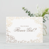 私の花娘になってくれないか | 金ゴールド白フローラ 招待状 (スタンド正面)