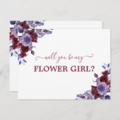 私の花娘パープルフローラ ポストカード (正面/裏面)