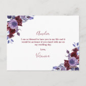 私の花娘パープルフローラ ポストカード (裏面)