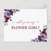 私の花娘パープルフローラ ポストカード (正面)