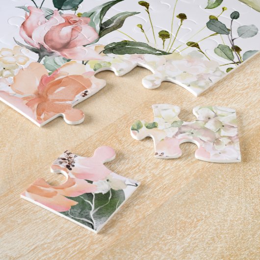 私の花娘ピンクのフローラ脚本 ジグソーパズル (側面)