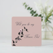 私の花娘ピンク招待状 招待状 (スタンド正面)