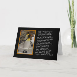 私の花婿の付添人ですか。 ペンギンのユーモアカード 招待状