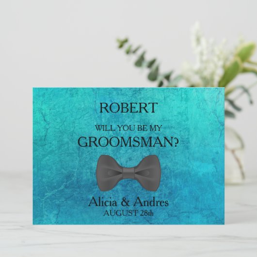 私の花婿の付添人ですか。 提案 招待状 (スタンド正面)