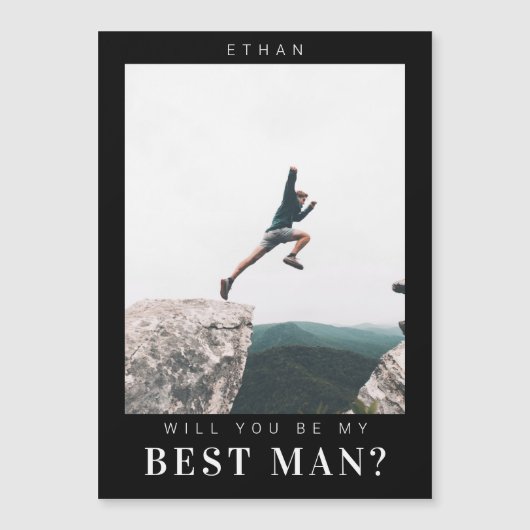 私の花婿介添人ミニマル写真モダン (正面)