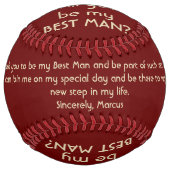 私の花婿介添人名前をカスタムする ソフトボール (正面)