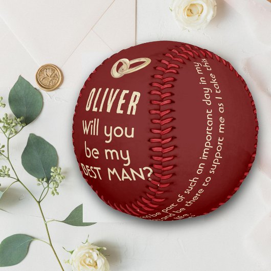 私の花婿介添人名前をカスタムする ソフトボール