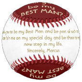 私の花婿介添人名前をカスタムする ソフトボール (正面)