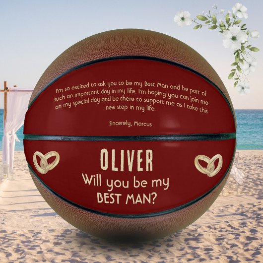 私の花婿介添人名前をカスタムする バスケットボール
