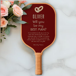私の花婿介添人名前をカスタムする ピックルボールラケット