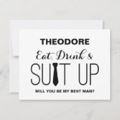 私の花婿介添人? |グルームスマン 招待状 (正面)