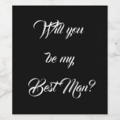 「私の花婿介添人?」 ワインラベル (シングルラベル)