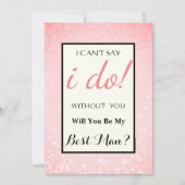 私の花婿介添人? 招待状 (正面)