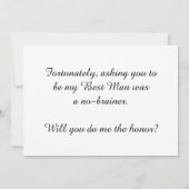 私の花婿介添人 招待状 (裏面)