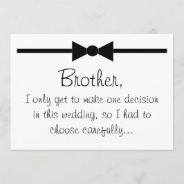 私の花婿介添人 招待状