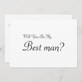 私の花婿介添人 招待状 (正面/裏面)