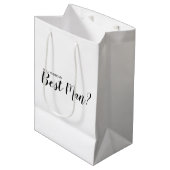 私の花婿介添人?申モダン出 ミディアムペーパーバッグ (正面アングル)