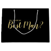 私の花婿介添人?申モダン出 ラージペーパーバッグ (正面)