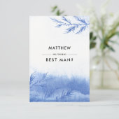 私の花婿介添人?青い冬の枝 招待状 (スタンド正面)