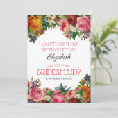 私の花嫁になる | ヴィンテージフローラ花嫁 招待状 (スタンド正面)