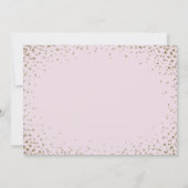 私の花嫁になる |金ゴールド紙吹雪の赤面 招待状 (裏面)