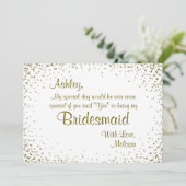 私の花嫁になる |金ゴールド紙吹雪 招待状 (スタンド正面)