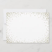 私の花嫁になる |金ゴールド紙吹雪 招待状 (裏面)