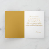 私の花嫁のため: 梳く前に世界 カード (内部)