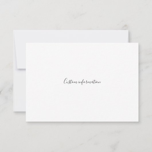 私の花嫁のひまわりカードか？ 招待状 (裏面)