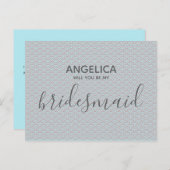 私の花嫁のアクアパタかわいらしーンか インビテーションポストカード (正面/裏面)