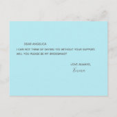 私の花嫁のアクアパタかわいらしーンか インビテーションポストカード (裏面)