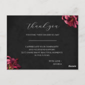 私の花嫁のカードになってくれてありがとう ポストカード (裏面)