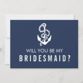 私の花嫁のカードになる | ロー航海のプ&いかり 招待状 (正面)