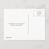 私の花嫁のカードフローラ緑 インビテーションポストカード (裏面)